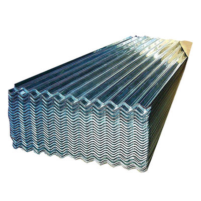 800-1500mm largeur GI tôles de toiture ondulées Z120 tôle de fer galvanisé zinc tôle de toiture métallique avec spangle régulier