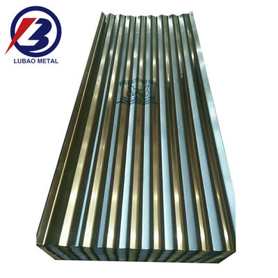 800-1500mm largeur GI tôles de toiture ondulées Z120 tôle de fer galvanisé zinc tôle de toiture métallique avec spangle régulier