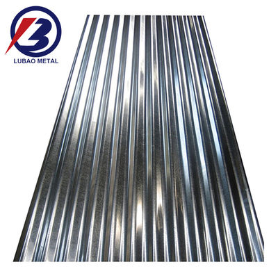 800-1500mm largeur GI tôles de toiture ondulées Z120 tôle de fer galvanisé zinc tôle de toiture métallique avec spangle régulier
