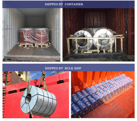 Package standard Coil en acier zinc métallique revêtu de couleur ondulée pour la tôle de toiture RAL 5000 Violet bleu épaisseur de 1,0-2,0 mm