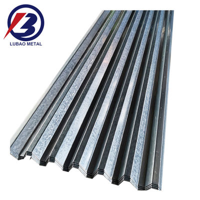 SGCC Plaque de toiture en acier galvanisé ondulé de type trapèze à haute résistance avec revêtement imperméable et revêtement Z61-Z90