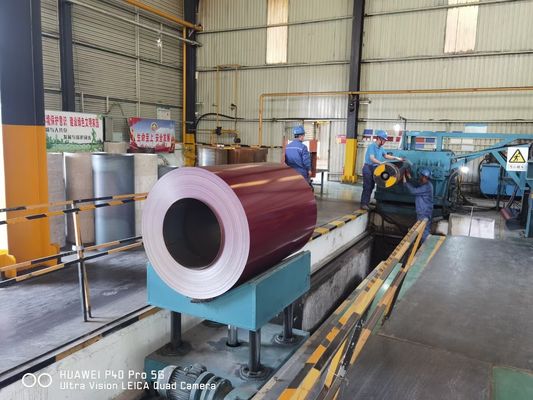 Coil d'acier PPGI/PPGL compétitif Q23B DX51D Coil d'acier galvanisé prépeint pour une largeur de 1000-1250 mm et une longueur personnalisée
