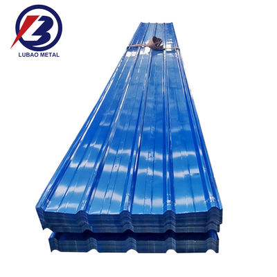 Carreaux de toiture ondulés PPGI SGCC DX51D Fer acier galvanisé revêtu Longueur 1-5 mètres ou sur demande des clients