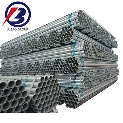 Zinc 80g 6/12 mètres longueur standard tubes en acier galvanisé pour la coupe du cadre de serre et haute tolérance garantie