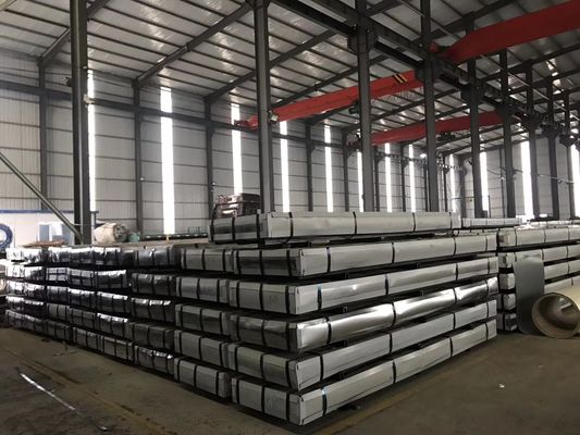 revêtement en zinc 30-275g/m2 haute résistance trapézoïdale type galvanisé ondulé tôle de toiture en acier pour bâtiment étanche