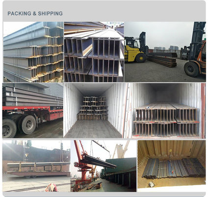 Propriété W6X15 W8X15 W8X10 Structure galvanisée à chaud Faisceaux H 200x100x5.5x8 A36 A572 Grade 50 Técnique de soudage Vendre soudé