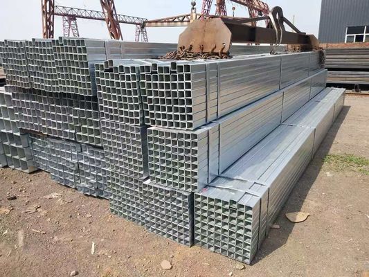 Tubes de serre en acier galvanisé carré pour bâtiment industriel Z30-Z40 revêtement BS ASTM Standard
