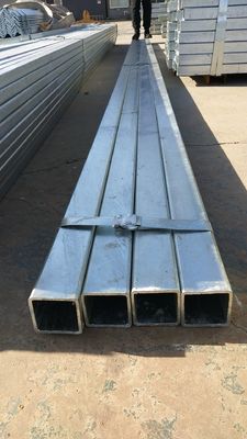Pièces et tubes d'acier galvanisé carré et rectangulaire pour bâtiments industriels à serre avec tolérance de qualité Q235 ± 1%