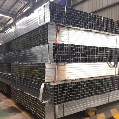 Pièces et tubes en acier galvanisé carré et rectangulaire pour bâtiments industriels à serre avec service de traitement de décoiling