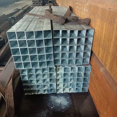 Pièces et tubes en acier galvanisé carré et rectangulaire pour bâtiments industriels à serre avec service de traitement de décoiling