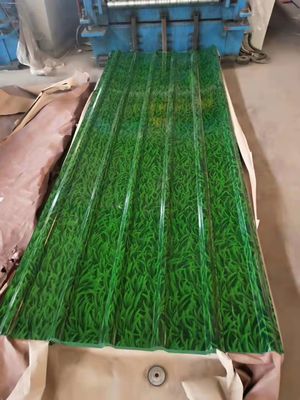 665-1100mm Largeur Prepeint Galvanisé PPGI/PPGL tôle de toiture en acier ondulé pour des solutions de toiture extérieures durables