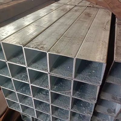 Tubes en acier galvanisé carré soudés en fer noir rectangulaire de haute précision avec une tolérance de ± 1% et une technique de laminage à chaud