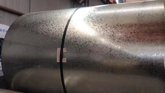 508/610mm bobine d'acier galvanisé à chaud SGCC 0,52mm épaisseur Spangle régulier laminé à froid pour une longueur personnalisée
