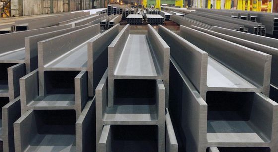 ASTM A992 poutres H en acier structural avec épaisseur de bride soudée technique et personnalisée