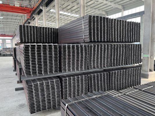 Structure en acier technique laminée à chaud de 400x200x8-16 mm Faisceaux de travail lourd de catégorie Q235 pour ponts et machines lourdes