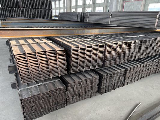 Structure en acier technique laminée à chaud de 400x200x8-16 mm Faisceaux de travail lourd de catégorie Q235 pour ponts et machines lourdes