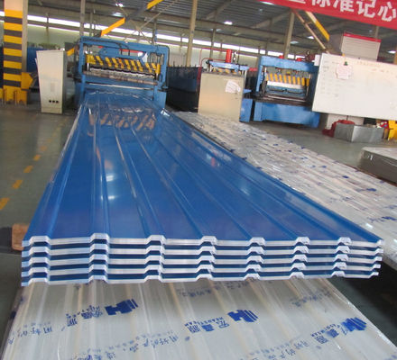 SGCC couleur revêtue prépeint tôle d'acier galvanisé pour la construction de toits ondulés sur mesure