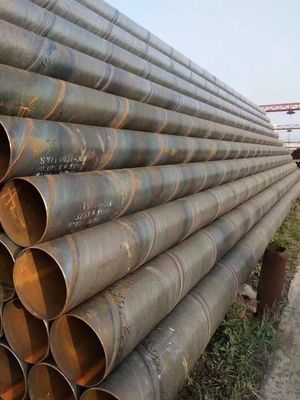 Forme de section ronde de grand diamètre LSAW SSAW Tuyaux en acier au carbone en spirale soudés pour l'approvisionnement en eau des infrastructures de ponts