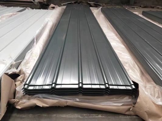 Matériaux de construction Zinc revêtement d'aluminium ondulé galvanisé fer Zinc feuille de toit métallique RAL Couleur selon vos besoins