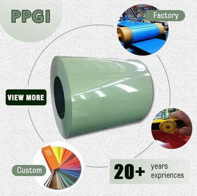 Z30-Z40 revêtement PPGI PPGL RAL6018 RAL6032 bobine d'acier galvanisé prépeint pour votre prochain projet de construction