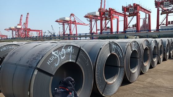 Coils HR en acier au carbone laminés à chaud pour usine de construction Certificat d'essai et plaque de chaudière inclus