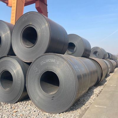 HRC bobines laminées à chaud largeur 600 mm-1500 mm ASTM A36 MS bobine en acier au carbone avec une tolérance de ± 1% et service de perforation