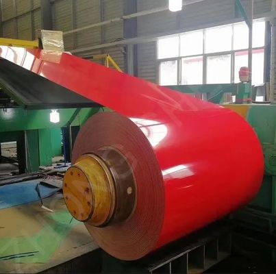 Z30-Z40 Couche G550 DX51D ppgi bobine d'acier galvanisé prépeint PPGI tôles de toiture ondulées bobine rouleau revêtu de couleur