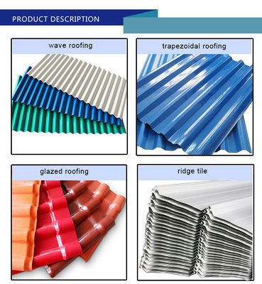 Couche de zinc 30-275g/m2 ASTM sec AISI SGCC RAL Couleur personnalisable tôles ondulées galvanisées PPGI couleur carreaux en acier
