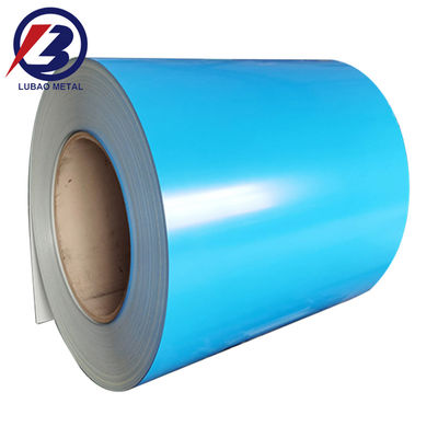 Coil d'acier enduit de L personnalisé en PPGL Coil PPGI pour AZ61-AZ80 enduit en acier galvanisé revêtu de couleur DX51D