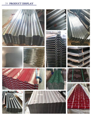 Discounted ASTM AISI SGCC RAL couleur galvanisée feuilles ondulées et PPGI couleur carreaux en acier largeur 600-1100mm aux prix directs