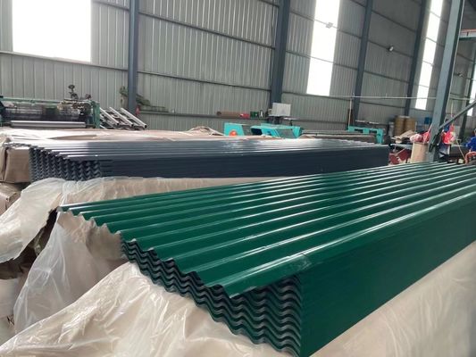 Matériau de construction ignifuge Couleur galvanisée en tôle ondulée avec technique galvanisée à chaud et toit résistant à la chaleur