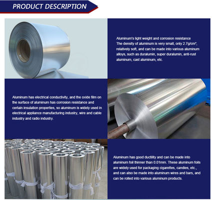 Grade 1000 2000 3000 5000 6000 7000 Série bobine en alliage d'aluminium 1050 1060 3033 5052 1250 mm personnalisée pour le découpage