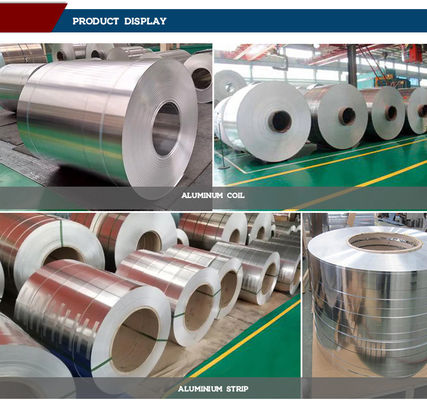 Grade alimentaire 1050 1060 3033 Enroulement en alliage d'aluminium à température 55 pour environnements humides à une largeur comprise entre 600 et 2000 mm