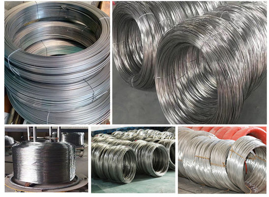 Fil d'acier inoxydable AISI 304 304L 316 410 personnalisable avec une résistance à la traction élevée et un recuit de 0,1 mm