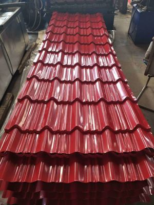0.1-1 mm Épaisseur couleur revêtue Gl tôles de toiture ondulées PPGL galvanisées tôle de fer ondulée Zinc tôle de toiture métallique