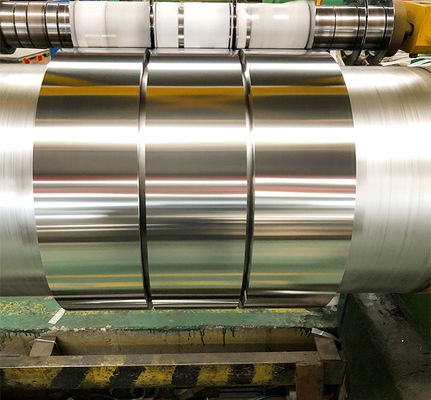 Coil en acier inoxydable de qualité industrielle 410 à surface de trame de 0,5 mm, de type mince et de haute résistance, non huilé
