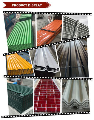 RAL ASTM SGCC Z60 0,2 mm 0,3 mm Panneaux de toiture enduits de couleur PPGI ondulés pour des solutions de toiture durables et durables