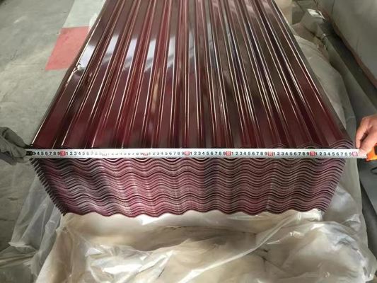 Résistance à la corrosion élevée SGCC dur SPCC SECC toiture galvanisée feuille ondulée 0,12 mm 0,35 mm épaisseur pour la toiture