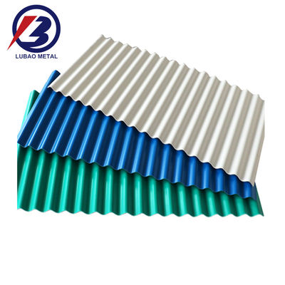 Résistance PPGI couleur tôle de toiture ondulée Matériau de construction Ibr Sgcc Zinc enduit à chaud Carreaux de fer prépeints