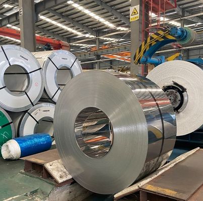 ASTM BA NO1 NO2 ss 304 316 410 430 0,4 mm bobines en acier inoxydable laminées à froid avec certificat TISI et largeur 1000-1500 mm