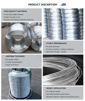 Cable galvanisé à froid de qualité AISI à haute teneur en carbone 0,5 mm, 1,0 mm, 1,5 mm pour et spéciaux