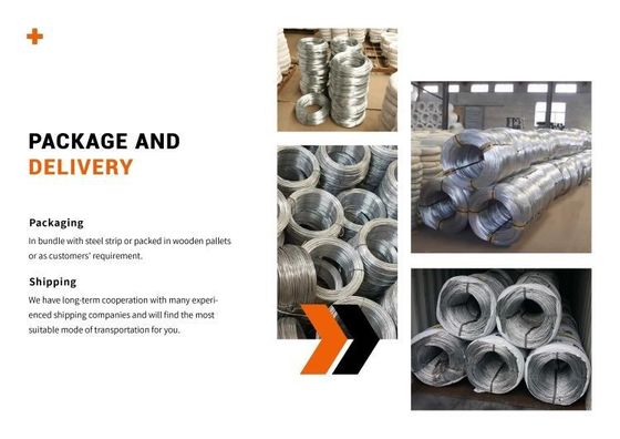 Fil d'acier à faible teneur en carbone pour l'artisanat ASTM 0,4 mm 0,5 mm Z60 Fil galvanisé à chaud à haute teneur en carbone