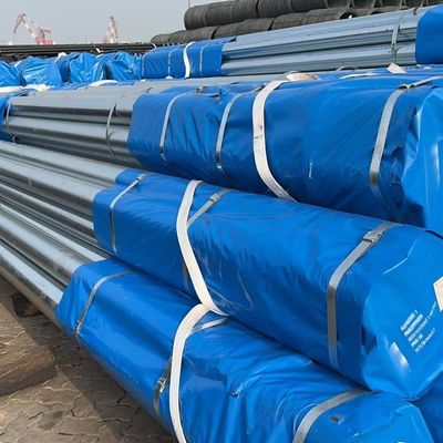 Zinc275 non allié Matériaux de construction métalliques tuyaux galvanisés tuyaux en acier soudés sur mesure pour la construction non alliés huilés