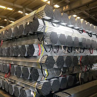 Installations extérieures Pièces en acier rondes prégalvanisées de 4 pouces OD avec protection au zinc de 1,0 mm et légèrement huilées certifiées CE