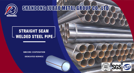Q195 Q215 Q235 Q345 Pipe soudée à haute résistance laminée à chaud à couture droite Tube rond Tube carré avec expédition rapide abordable