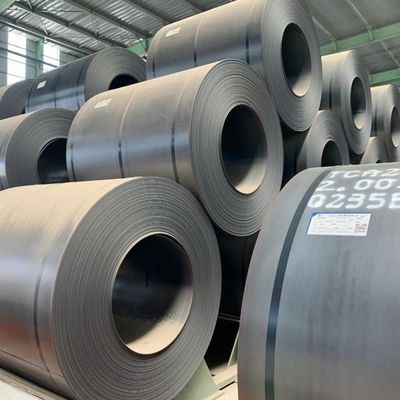Résistance élevée ASTM A36 A283 A387 Q235 Q345 S235jr bobine en acier au carbone noir pour la fabrication de tuyaux en acier et de bobines laminées à chaud