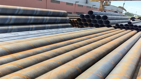 Pipe en acier soudé SSAW de 12 M de longueur pour le transport de fluides à basse pression dans l'industrie pétrolière et gazière