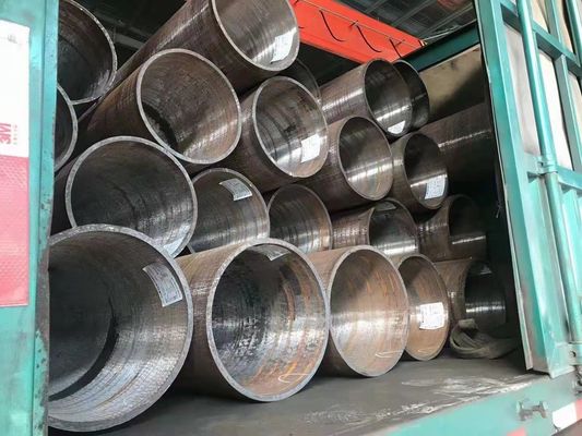 Pipe en acier soudé SSAW de 12 M de longueur pour le transport de fluides à basse pression dans l'industrie pétrolière et gazière