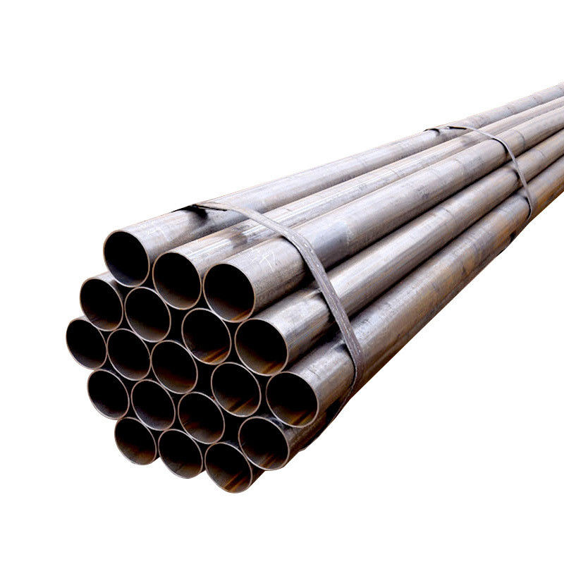 Pipe soudée à haute fréquence à double couture droite LSAW ERW alliage d'acier au carbone noir ronde avec tuyau en carbone creux laminé à chaud