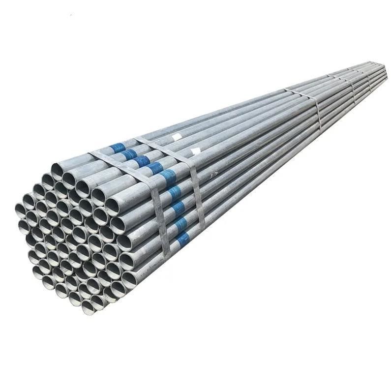 Pipe d'acier galvanisé GI tubes ronds soudés pour matériaux de construction Q195/Q215/Q235/Q345 grade S235/S355/ 20/ 45